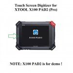 Touch Screen Digitizer Replacement for XTOOL X100 PAD2 PAD2 PRO